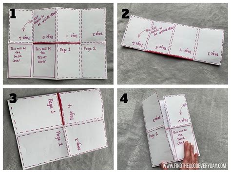 Creating A Mini Book Using 1 Sheet Of Paper The Reading Residence