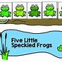 Five Little Speckled Frogs Printable