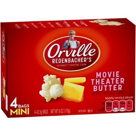 Orville Redenbachers Gourmet Microwavable Popcorn Movie Theater Butter