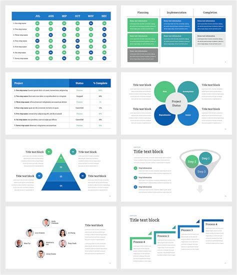 Project Status Powerpoint Template Etsy