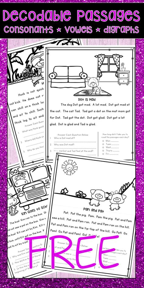 Free Printable Decodable Readers Printable Word Searches