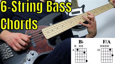 Chord Progression On 6 String Bass With Chord Diagrams Bass Practice Diary 2nd February 2021