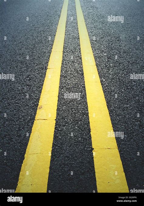 Double Yellow Lines Road Hi Res Stock Photography And Images Alamy