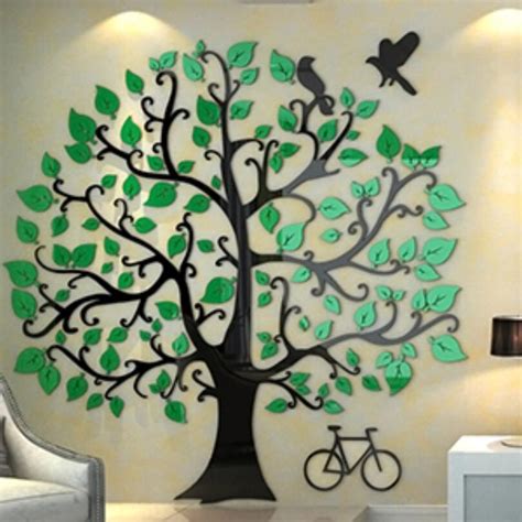 Three Dimensional Wall Stickers Tree Modern Home Decor
