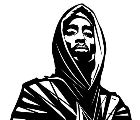 Rapper Tupac Shakur Vector Graphics Ai Eps Uidownload