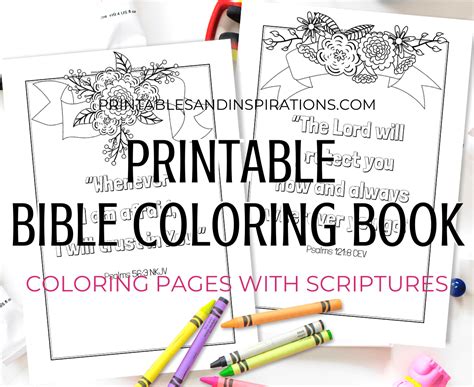 Click on an image below. Free Printable Bible Verse Coloring Book Pages ...