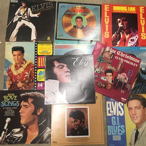 Lot Of 11 Elvis Vinyl Records