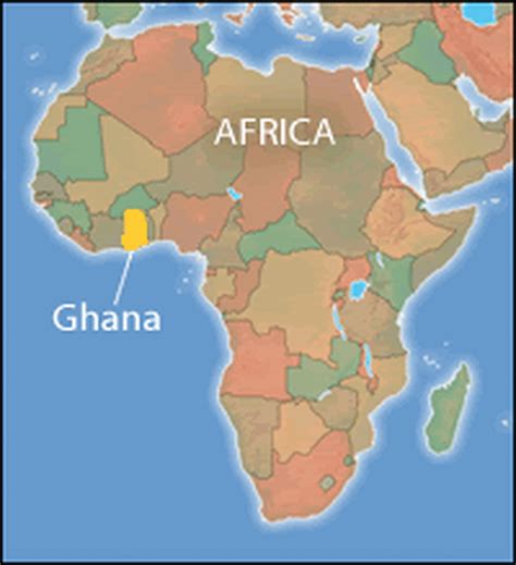 Plan Du District Du Ghana Carte Du Ghana Montrant Districts Afrique
