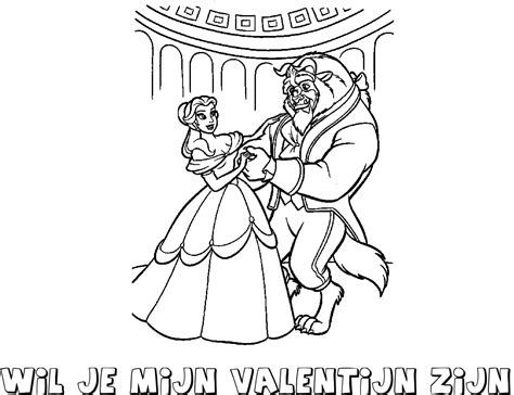 Kleurplaten Disney Belle En Het Beest Belle en het Beest Kleurplaten