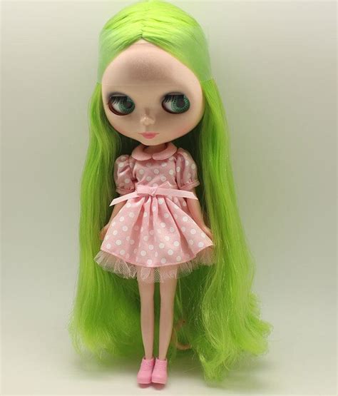 Buy Green Straight Long Hair Nude Doll Normal Doll