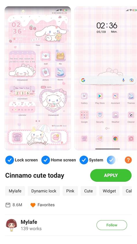 Cinnamo Cute Today Xiaomi Theme By Mylafe Themes For Mobile Themes