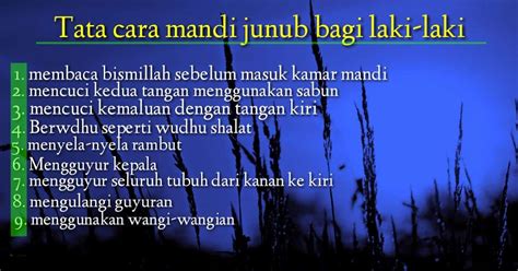 Tata cara mandi junub bagi laki-laki yang benar sesuai sunnah