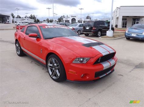Race Red 2011 Ford Mustang Shelby Gt500 Coupe Exterior Photo 76622755