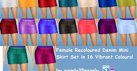 My Sims 4 Blog Mini Skirts For Teen Elder Females By