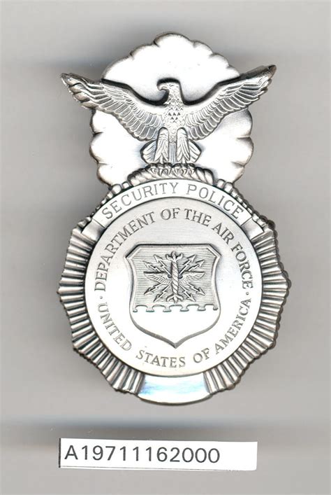 Badge Security Police United States Air Force National Air And