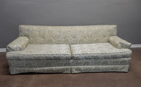 Transitional Design Online Auctions Vintage Ethan Allen Skirted Sofa