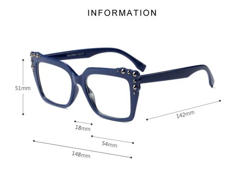 2018 lady square glasses women metal rivet cat eye glasses frames ccspace 45546 optical fashion