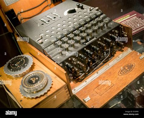 Enigma Machine Bletchley Park Milton Keynes Britain 21 June 2015