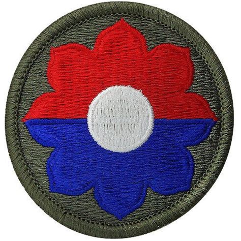 Army 9th Infantry Division Full Color Embroidered Patch Vanguard