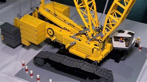 Lego Technic Giant Custom Cranes Brick Bash 2016 Youtube