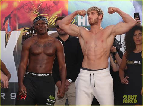 Full Sized Photo Of Logan Paul Goes Shirtless For Weigh In Before Fight
