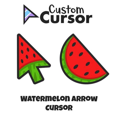 Watermelon Arrow Cursor Custom Cursor Watermelon Custom Arrow