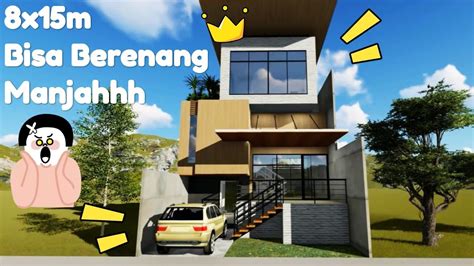 Desain yang kita beri judul posting rumah modern minimalis 200m2 tropis berikut, memiliki fasade khas bangunan tropis diperkuat nuansa alam dengan hadirnya gazebo dan kolam koi bawahnya. Small House With Pool Desain Rumah Kecil Minimalis 8 x 15 ...
