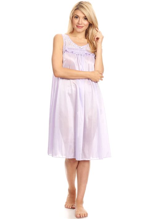 9047 Women Nightgown Sleepwear Plus Size Available Pajamas Short Sleeve