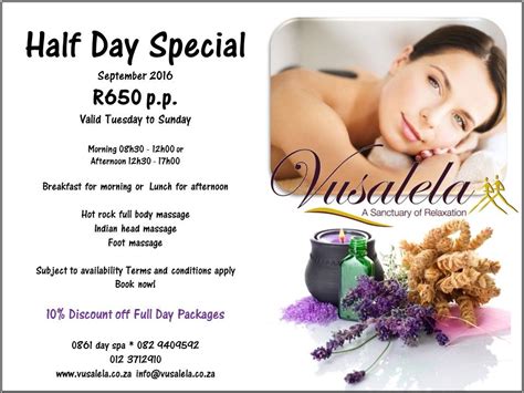Full Day Spa Package South Africa News