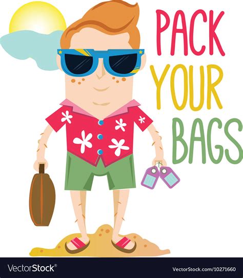 Pack Your Bags Royalty Free Vector Image Vectorstock