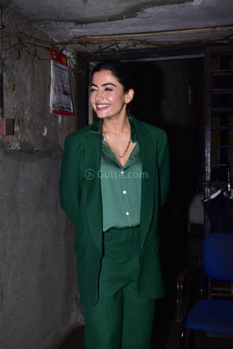 Rashmika Mandanna Snapped At A Restaurant In An Elegant Blazer Suit