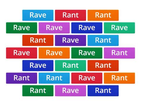 Rant Or Rave Flip Tiles