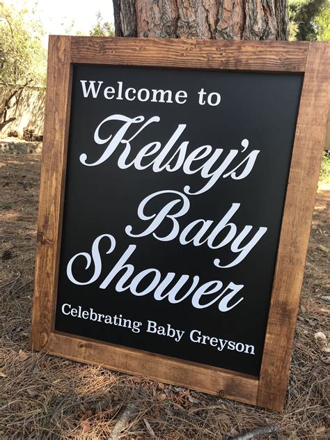Baby Shower Sign Baby Shower Welcome Sign Simple Baby Etsy Baby