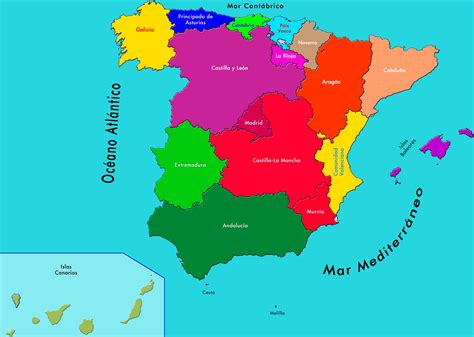Mapa Comunidades Espana Vdslemmer Images