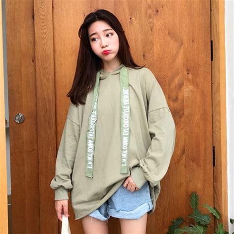 Fashion Sweatshirts Hoodies Woman 2017 Autumn Korean Style Ulzzang