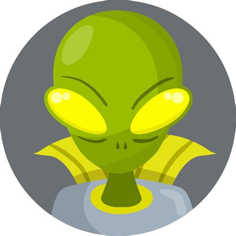 Alien Extraterrestrial Monster With Green Head 10312850 Vector Art At