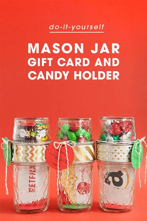 Make Your Own Double Mason Jar Gift Card Holders Jar Gifts Mason