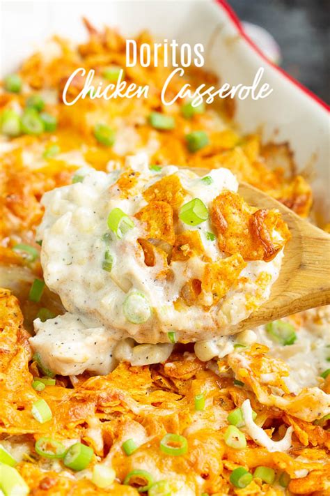 Cover and cook for 15 minutes or until the rice is tender. Chicken Doritos Casserole Recipe has a creamy flavor sauce, chicken, cheese, no 'cream of' soup ...