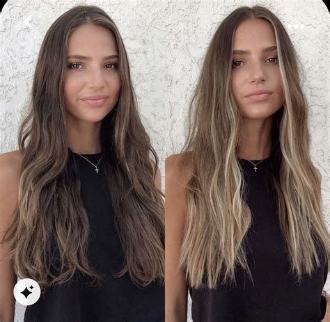 Brunette To Blonde Before And After Brunette With Blonde Highlights