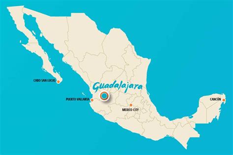 Mapa De Guadalajara Jalisco Mexico