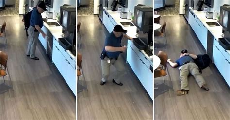 Man Pretends To Slip And Fall And Gets Caught On Security Camera