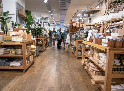 Interior Of Homewares Store Showing Items For Sale In Displays