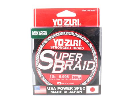 Yo Zuri Duel P E Line Super Braid 300yds 10lbs 0 15mm Green R1264 Dg