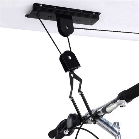 Attach this rear lift bracket as shown with at least 8 wood screws about 2 inches long. Bike Bicycle Lift Ceiling Mounted Hoist Storage Garage ...