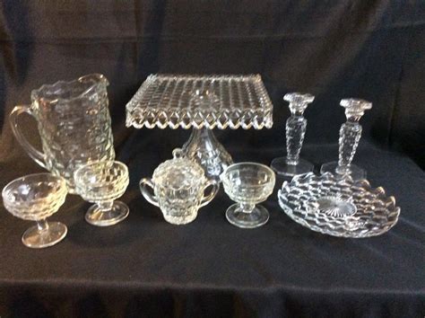 Bid Now Nine Pieces Of Fostoria Glassware Invalid Date Edt