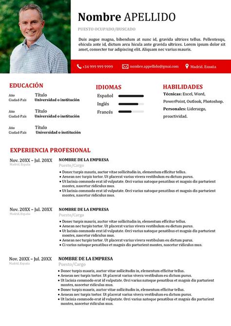 Modelos De Curriculum Vitae Plantillas Y Ejemplos Para Descargar 2021