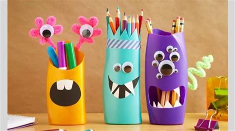 Diy Recycled Crafts Ideas Easy Waste Material Art And