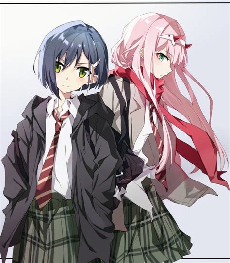 Zero Two And Ichigo Darling In The Franxx Gg Anime 002 Frank