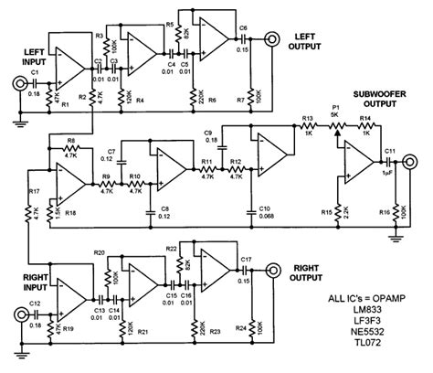 Wiring diagram jbl crossover network 73233. Subwoofer Crossover Diagram - Home Wiring Diagram