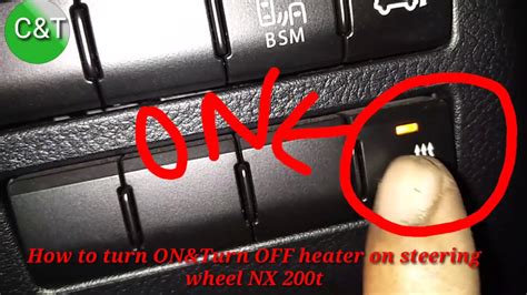 How To Turn On And Turn Off Heater Steering Wheel Function On Lexus Nx